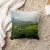 カウアイ、ハワイの風景のシーン クッション (ブランケット)