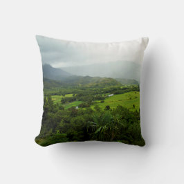 カウアイ、ハワイの風景のシーン クッション