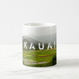 カウアイ、ハワイの風景のシーン コーヒーマグカップ