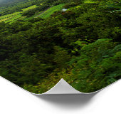 カウアイ、ハワイの風景のシーン ポスター (角)