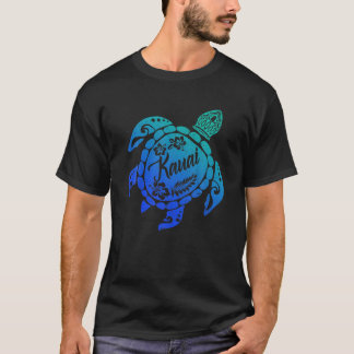 カウアイ – ハワイウミガメハワイアンファミリーバカチオ Tシャツ