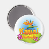 カウアイ、ハワイデシン マグネット (正面/裏面)