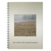 カウアイ・ハワイビーチあなたの写真 ノートブック (正面)