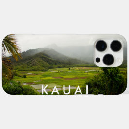 カウアイ、ハワイランドスケープのフィールドシーンと文字 iPhone 16 PRO MAXケース