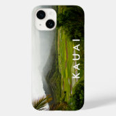 カウアイ、ハワイランドスケープのフィールドシーンと文字 Case-Mate iPhoneケース (裏面)