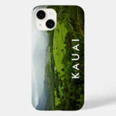 カウアイ、ハワイランドスケープ文字付きシーン Case-Mate iPhoneケース (裏面)