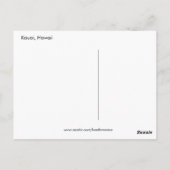 カウアイ・ハワイ葉書 ポストカード (裏面)