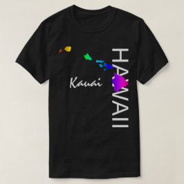 カウアイ – ハワイ諸島ネオンレインボー Tシャツ