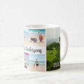 カウアイ、ハワイ4フォトファミリー名&年 コーヒーマグカップ (正面右)
