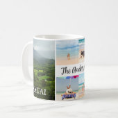 カウアイ、ハワイ4フォトファミリー名&年 コーヒーマグカップ (正面左)