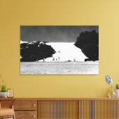 カウアイ、ハワイ – バーキングサンズの眺め キャンバスプリント (インサイチュ (リビング))