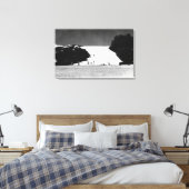 カウアイ、ハワイ – バーキングサンズの眺め キャンバスプリント (インサイチュ (寝室))