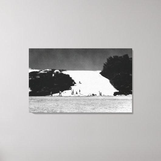 カウアイ、ハワイ – バーキングサンズの眺め キャンバスプリント (正面)