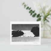 カウアイ、ハワイ – バーキングサンズの眺め ポストカード (スタンド正面)