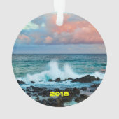 カウアイ、ハワイ – ポイプ&ワイメア オーナメント (裏面)