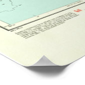 カウアイ–1954年の地図 ポスター (角)