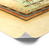 カウアイ – map-4000-dpi-across ポスター (角)