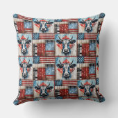 カウアメリカン国旗のフォークアート クッション (裏面)