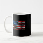 カウアメリカ国旗7月4農家キャトルUSAハイフェ コーヒーマグカップ (左)
