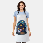 カウアンドバ幽霊のよく出るン エプロン (着用した状態)