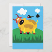 カウアンドブラックバード招待状 招待状 (正面)