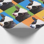 カウアーポップ・アートのトスタイル ラッピングペーパー (角)