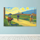 カウウォッチングジュールブユスツアードフランス1926 キャンバスプリント (インサイチュ (ウッドフロア))