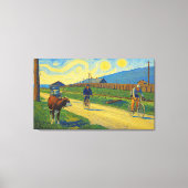 カウウォッチングジュールブユスツアードフランス1926 キャンバスプリント (正面)