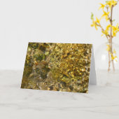 カウェー川のウォーター抽象芸術自然 カード (黄色い花)