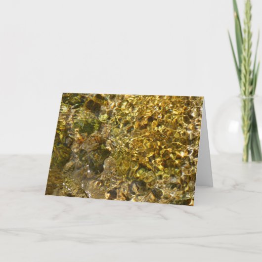 カウェー川のウォーター抽象芸術自然 カード (正面)