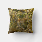 カウェー川のウォーター抽象芸術自然 クッション (裏面)