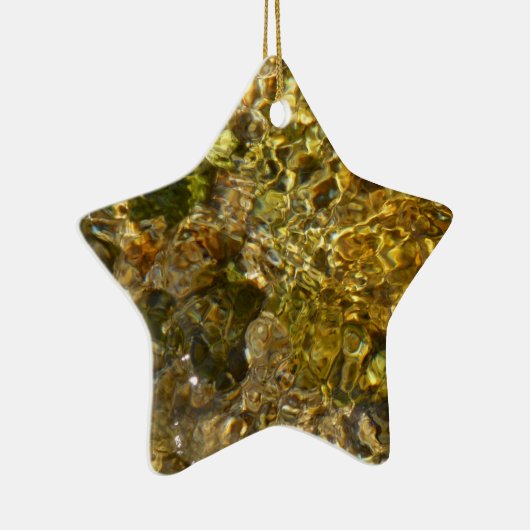 カウェー川のウォーター抽象芸術自然 セラミックオーナメント (右)