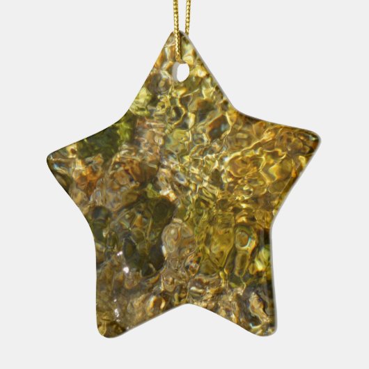 カウェー川のウォーター抽象芸術自然 セラミックオーナメント (左)