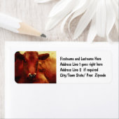 カウオイル塗装ポートレート ラベル (インサイチュ)