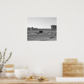 カウオンザロードモニュメントバレー16x20 ポスター (キッチン)