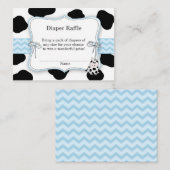 カウカウボーイおむつラッフルチケット エンクロージャーカード (正面/裏面)