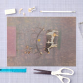 カウカントリ素朴ーウエスタンファームピンクデコパージュ 薄葉紙 (クラフト)