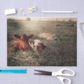 カウカントリ素朴ー農家デコページ 薄葉紙 (クラフト)