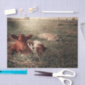 カウカントリ素朴ー農家デコページ 薄葉紙 (クラフト)