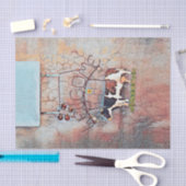 カウカントリ素朴ー・ウェスタン・ファームの切り離し 薄葉紙 (クラフト)