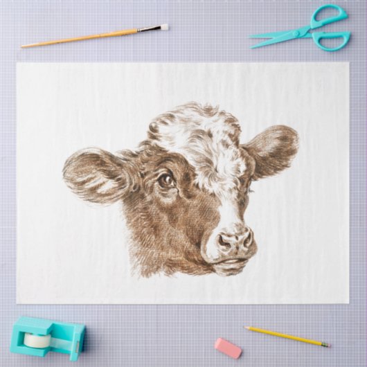 カウカーフエフエメラデクページヴィンテージファーム 薄葉紙 (クラフト)