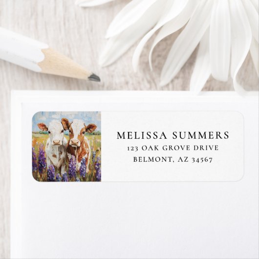 カウカーブルピネフラワーズファームアート ラベル (インサイチュ)