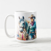 カウガールおばあちゃん コーヒーマグカップ (左)