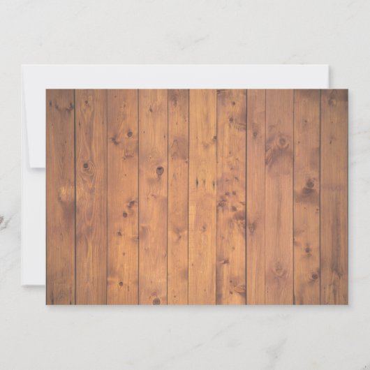 カウガールとカウボーイのレセプション招待状 招待状 (裏面)