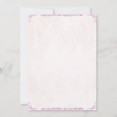 カウガールの初めてのロデオパーティー招待状 招待状 (裏面)