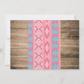 カウガールの馬の誕生日招待状（写真付き） 招待状 (裏面)