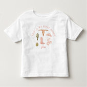 カウガールの1歳誕生日パーティー ファーストロデオ トドラーTシャツ (正面)