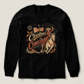 カウガールクリスマス トライブレンドTシャツ (デザイン正面)