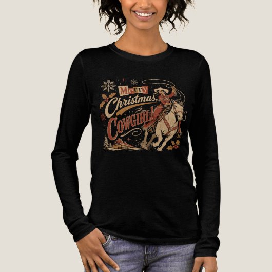 カウガールクリスマス トライブレンドTシャツ (正面)