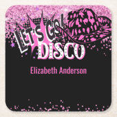 カウガールディスコバチェロレッテ ラストライドロデオだよ スクエアペーパーコースター (正面)